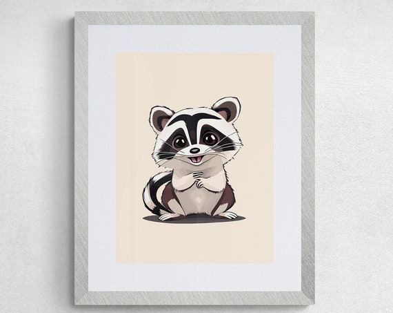 Red Panda Art Print Whimsical Nursery Illustration