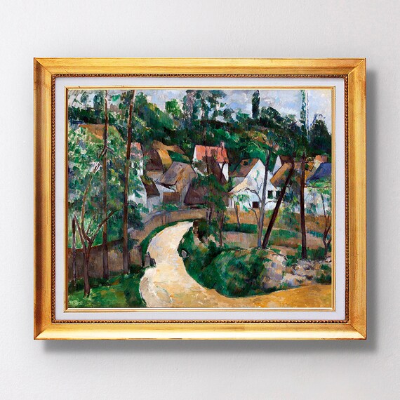 Paul Cezanne Turn in the Road 1881 Village Path Scene Poster