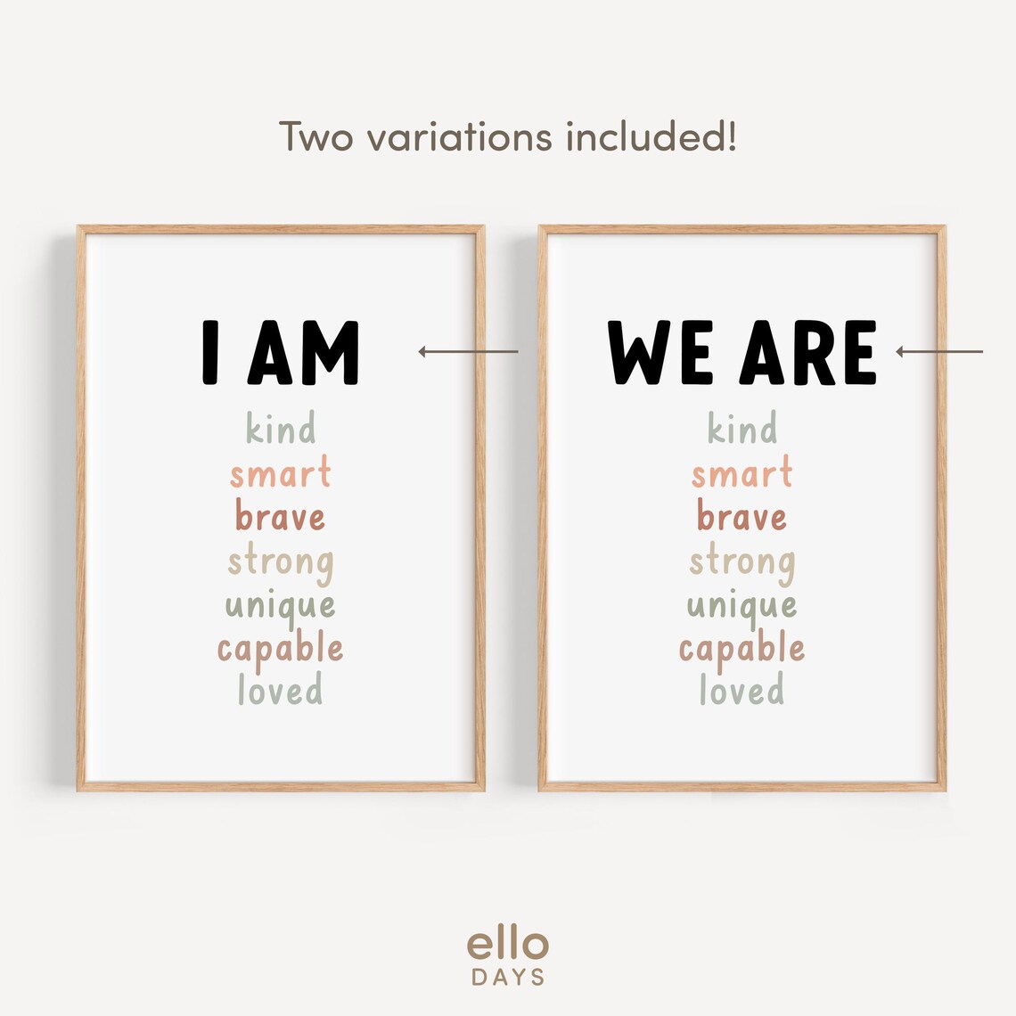 I Am Affirmations Print, Positive Classroom Decor - Image 4