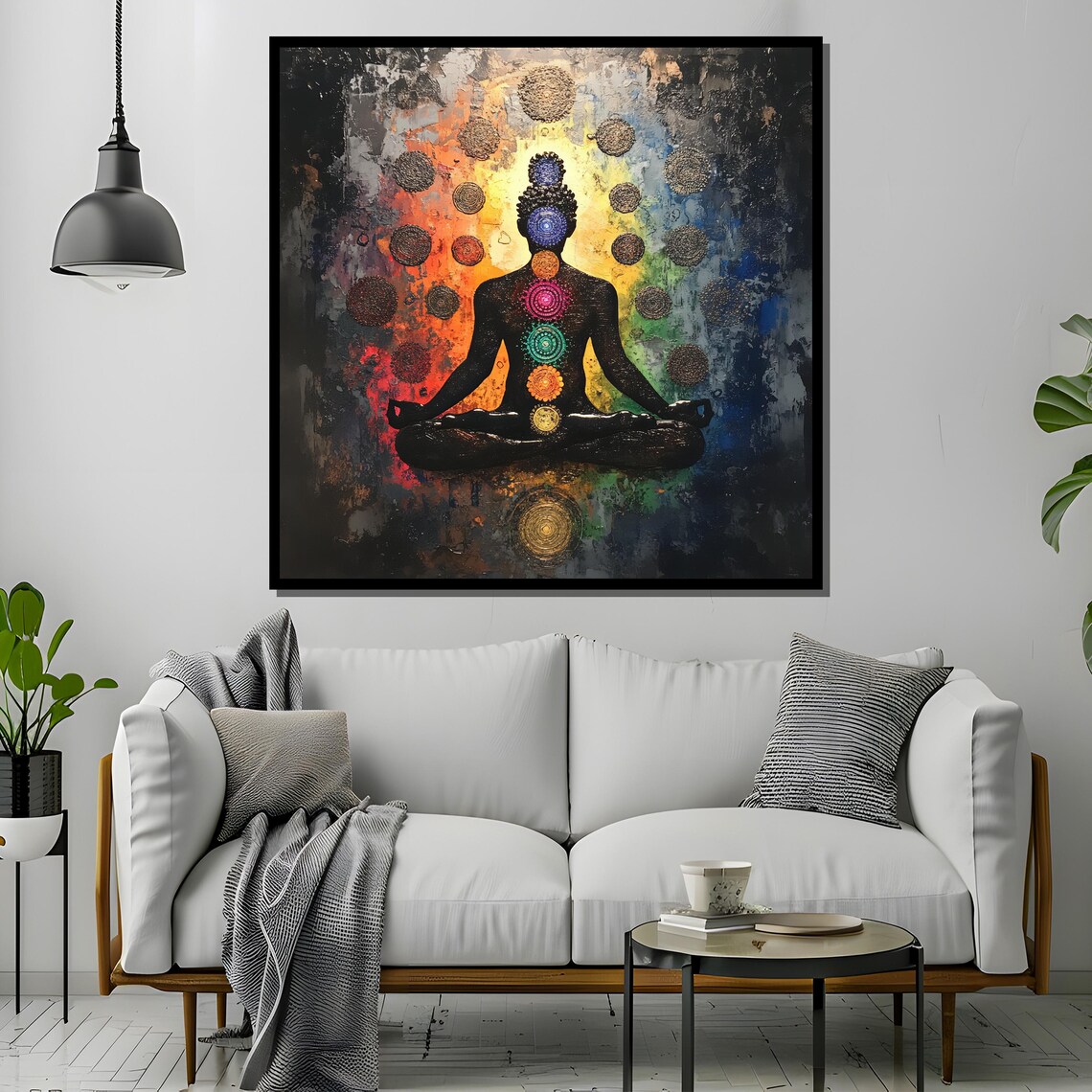Chakra Meditation Poster, Spiritual Yoga Mindfulness - Image 2