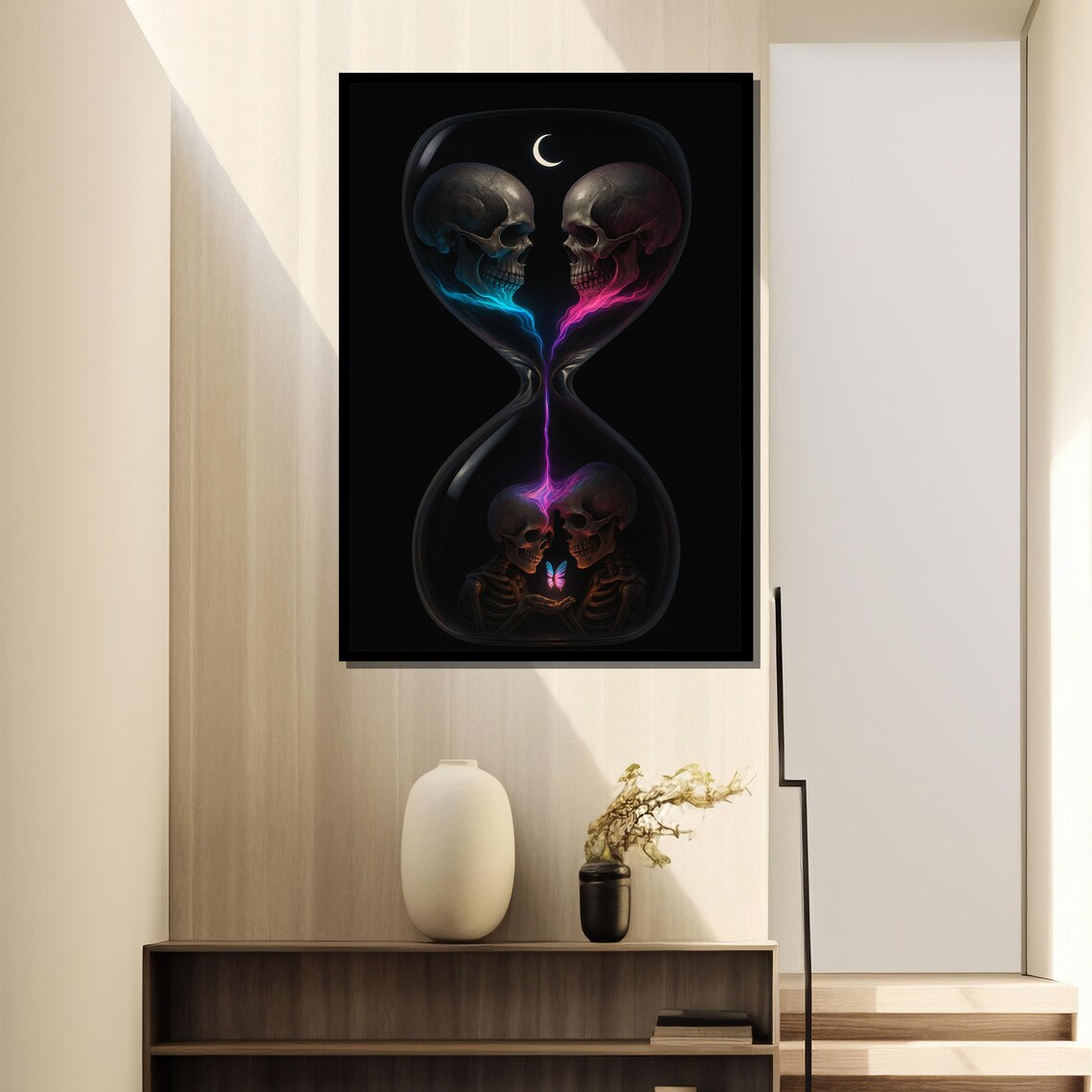 Damien Blackwood Soul Hourglass Dripping Skulls - Image 2