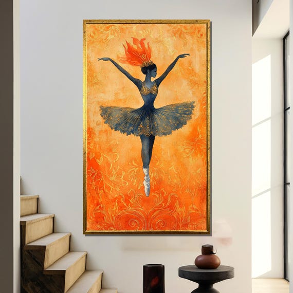 Watercolor Ballerina, Elegant Dance Decor