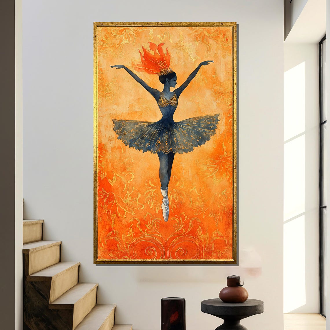 Watercolor Ballerina, Elegant Dance Decor