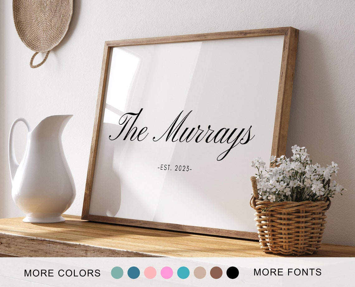 Personalized Family Sign Personalized Family Print Family Print Custom Family Sign Custom Family Print Family Name Sign Art
