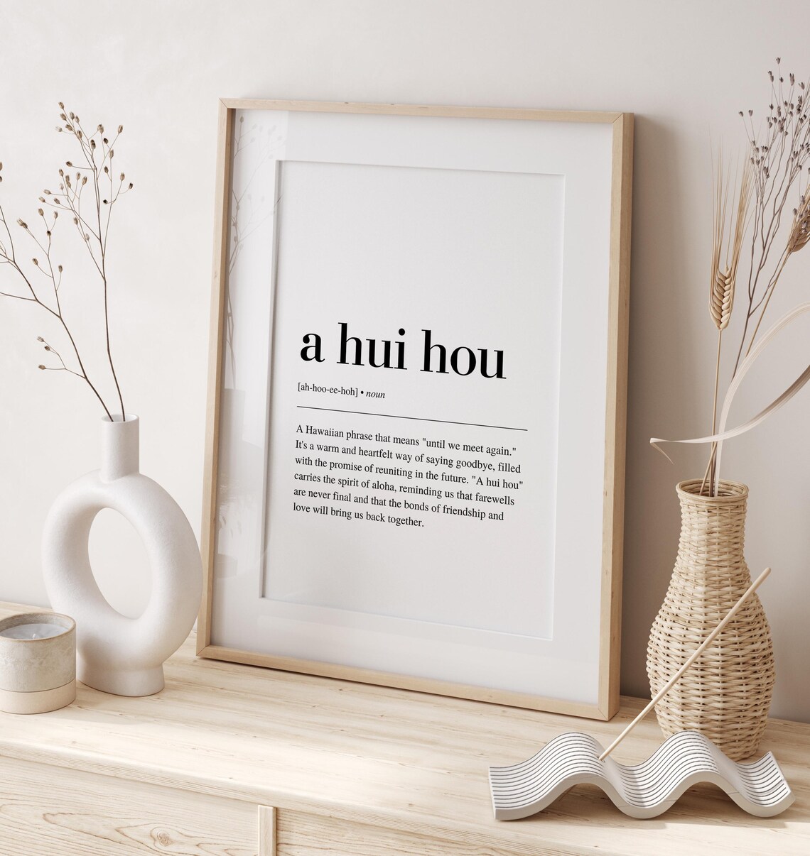 A Hui Hou Definition Print, Hawaiian Poster - Image 3