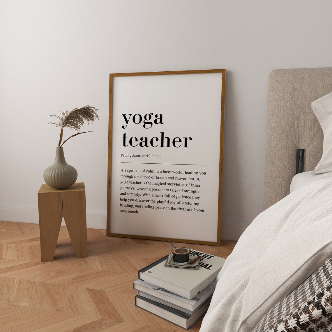 Yoga Teacher Definition Dictionary Style Typography Gift Poster - Image 3