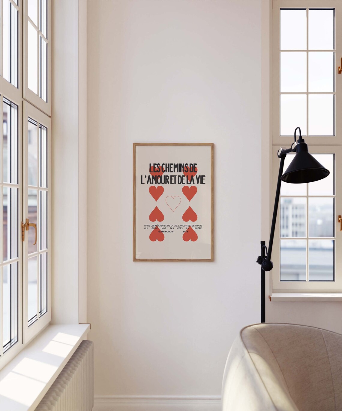 Les Chemins de LAmour et de la Vie French Hearts Poster Elise Dubois - Image 2