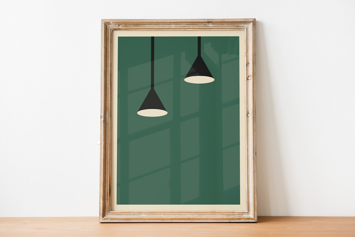 Green Bauhaus Art, Bauhaus Poster Print - Image 3