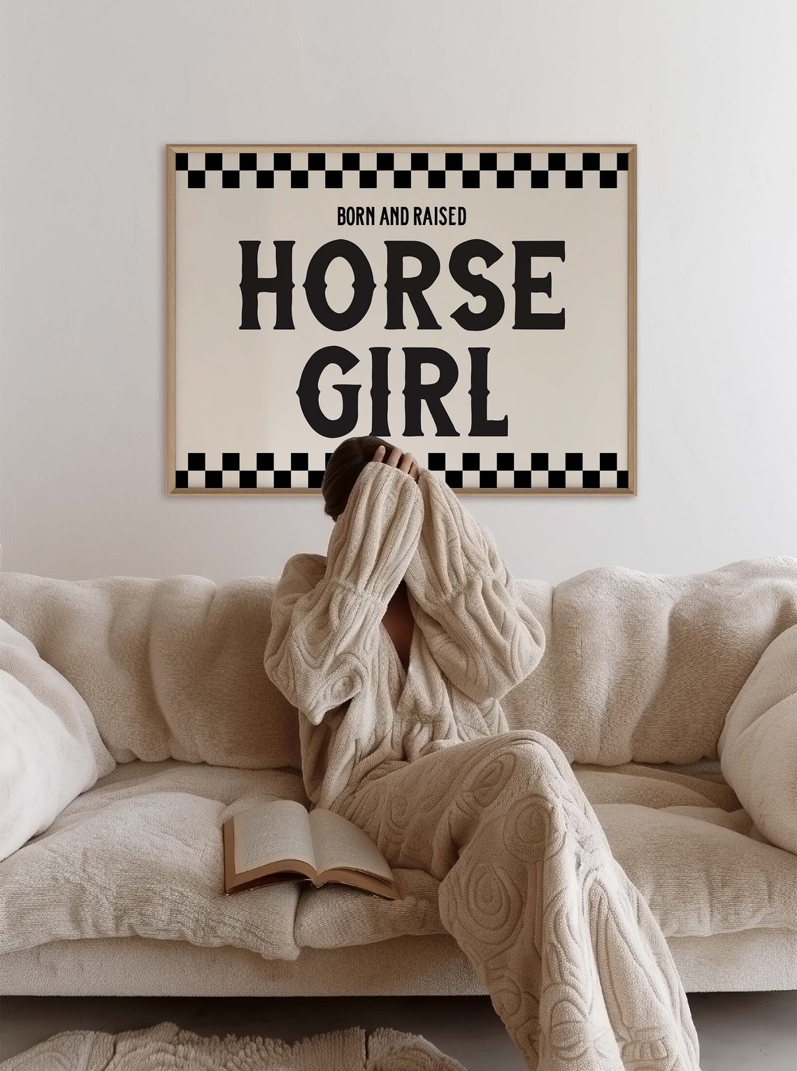 Horse Girl Wall Art Horse Lover Poster Cow Girl Poster Western Wall Art Horse Girl Poster Preppy Poster Cowgirl Print Horses - Image 3