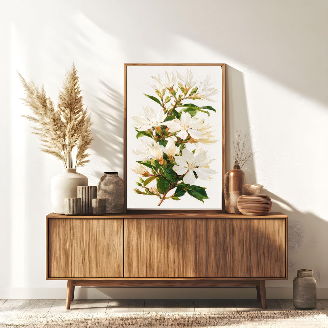 Vintage White Flowers, Rustic Home Decor - Image 4