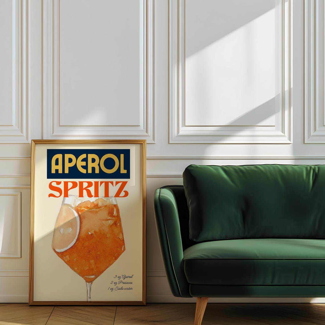 Aperol Spritz Poster, Italian Drink Home Bar Decor - Image 2