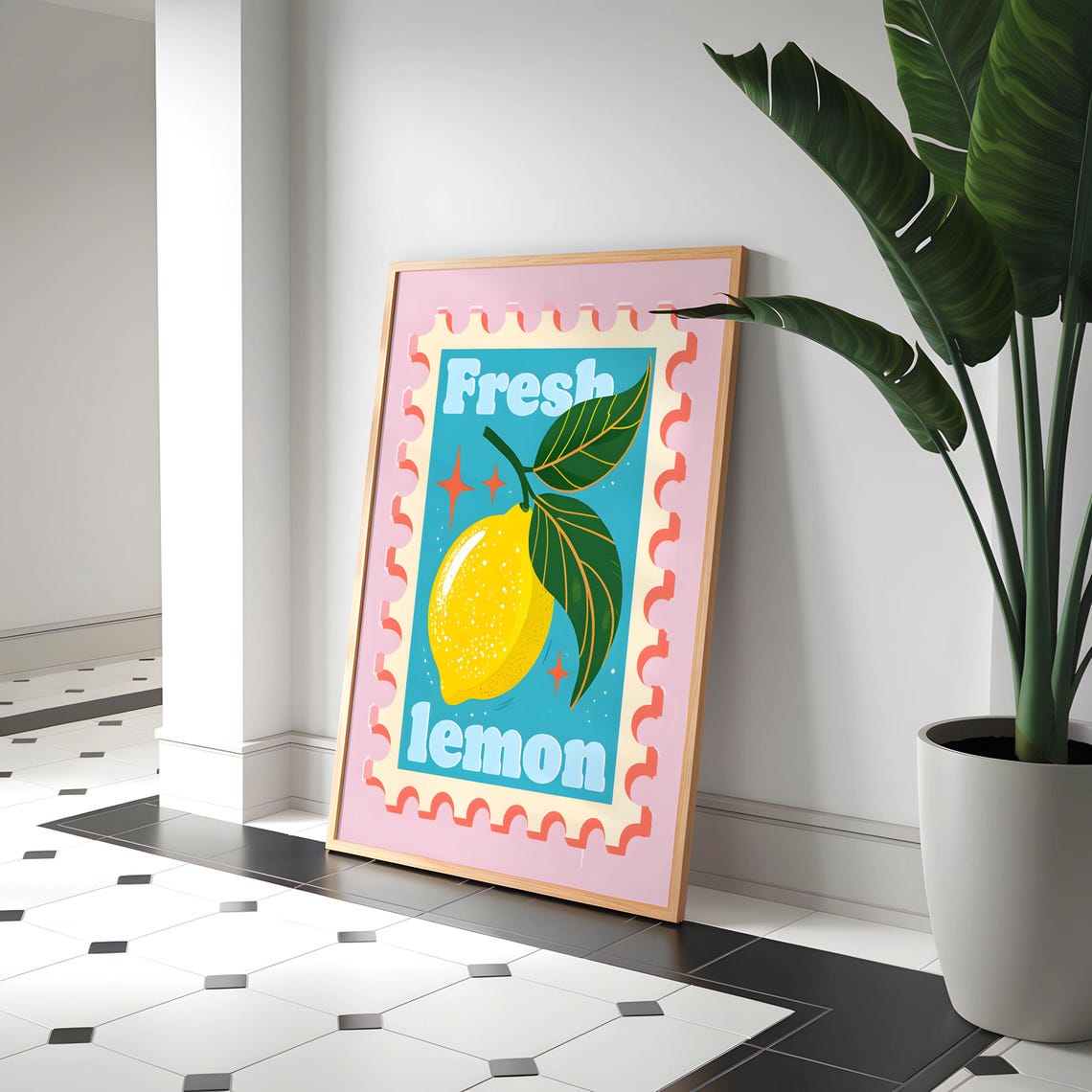 Fresh Lemon Vintage Kitchen Decor Poster - Image 4