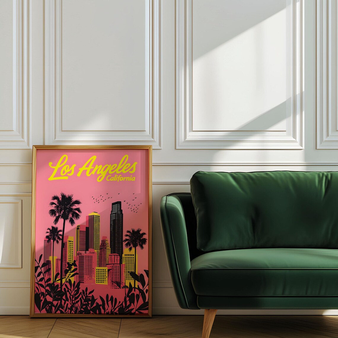 Retro Los Angeles California Travel Poster - Image 8