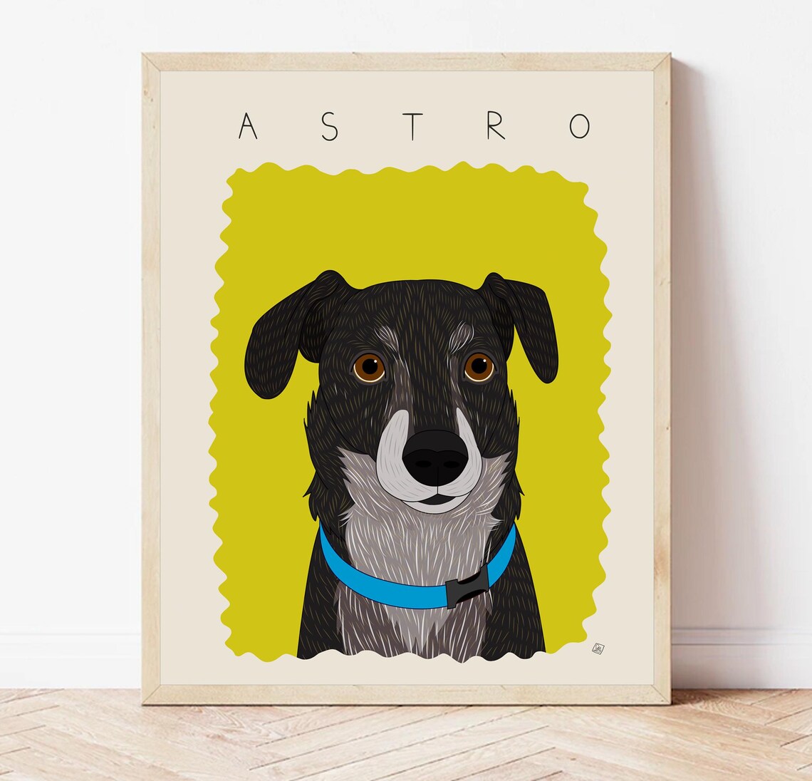 Funny Pet Portrait Custom Pet Art Print Unique Dog Portrait Fun Dog Art Minimalist Pet Poster Modern Dog Portraits Gift For Pet Owners