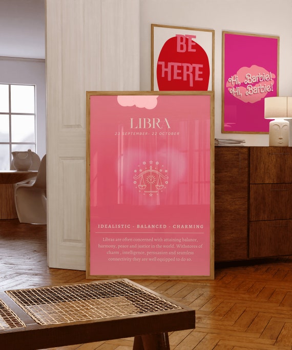 Libra Wall Art Zodiac Poster Libra Wall Art Astrology Art Libra Aura Poster Libra Zodiac Art Libra Gift