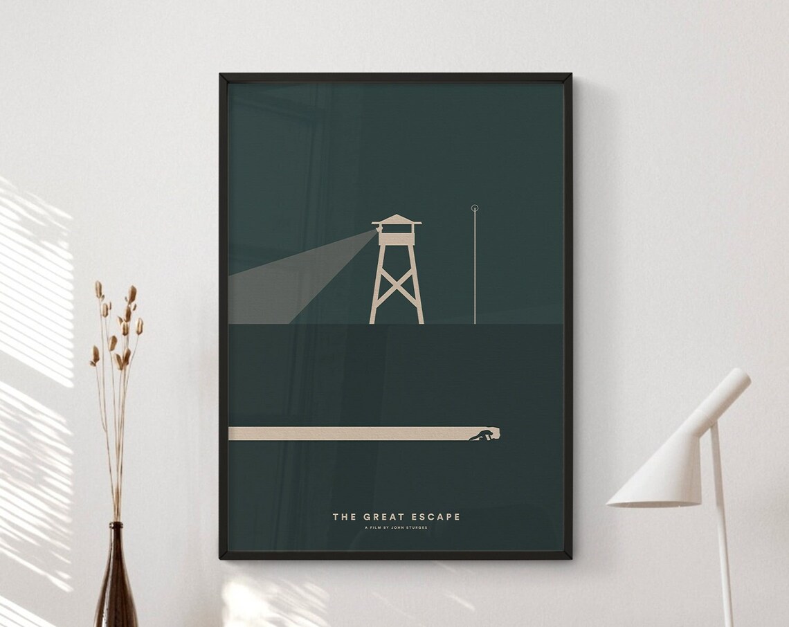The Great Escape Minimalist Movie Poster Art Print