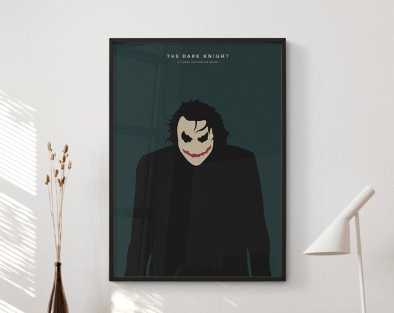 The Dark Knight Minimalist Movie Poster Print
