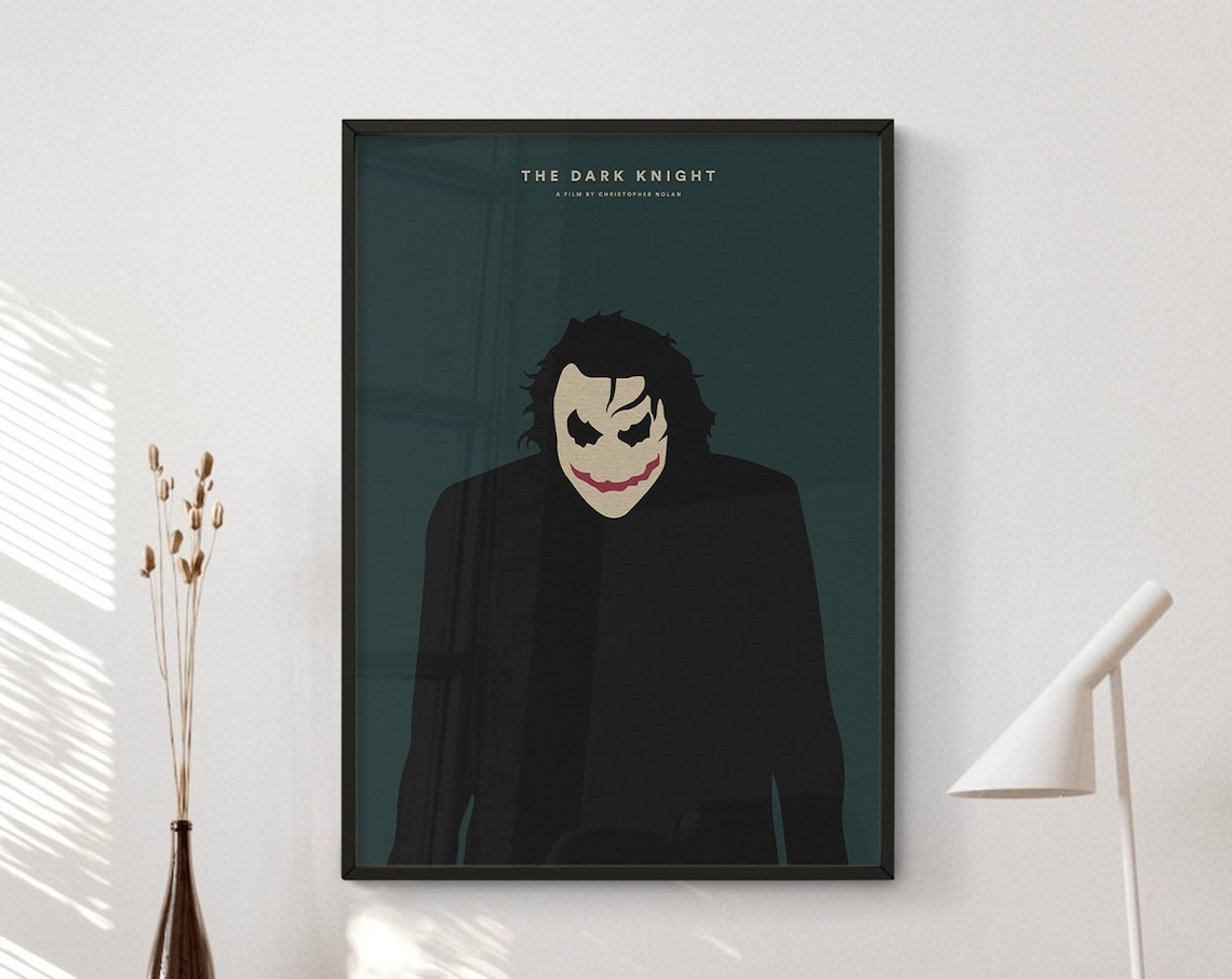 The Dark Knight Minimalist Movie Poster Print