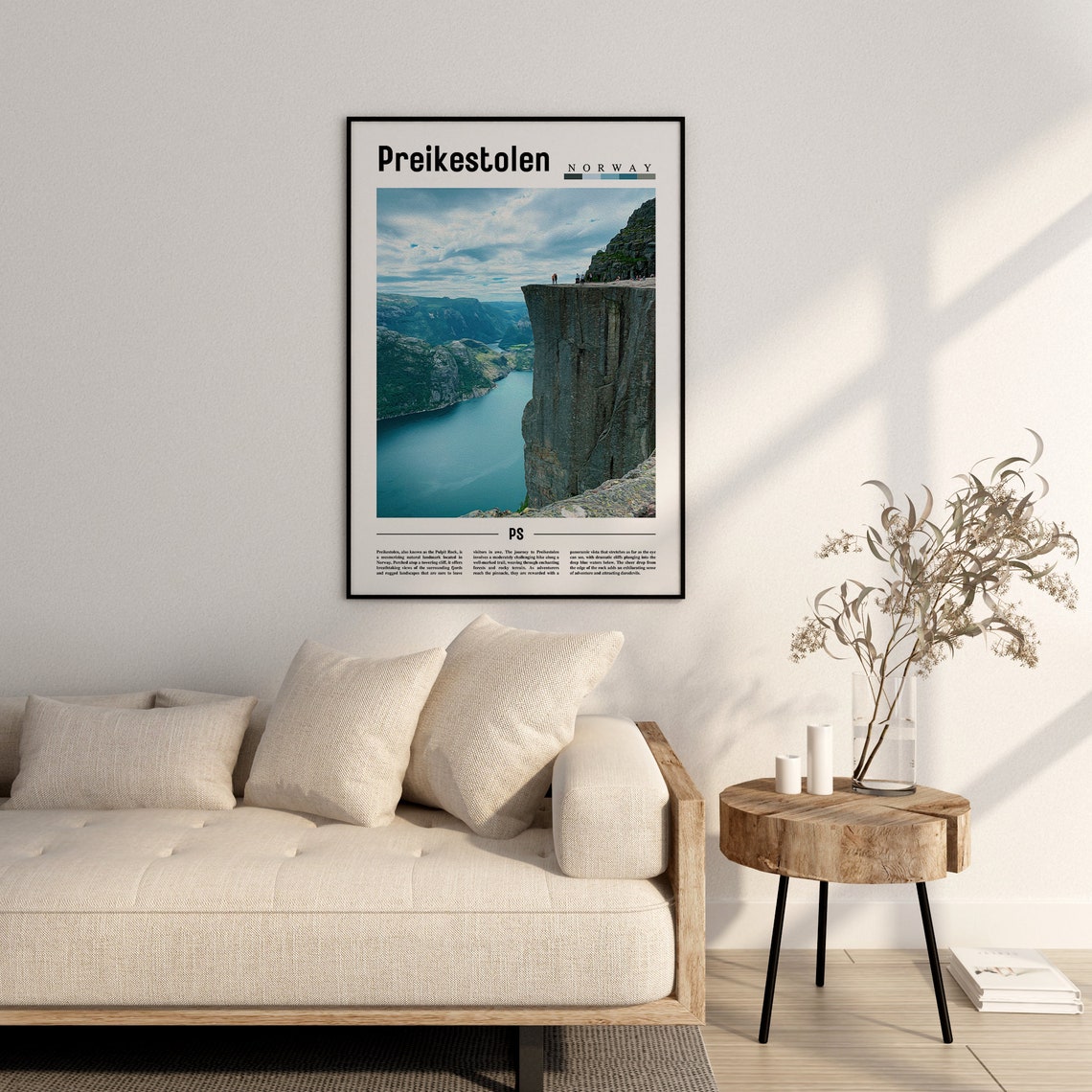Preikestolen Poster Preikestolen Print Preikestolen Wall Art Europe Photo Europe Poster Europe Print Travel Poster - Image 2