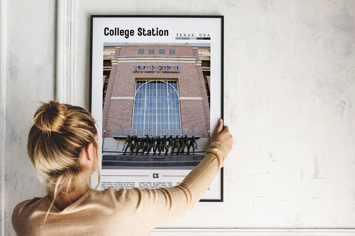 College Station Poster College Station Print College Station Wall Art United States Photo United States Poster United States Print - Image 5