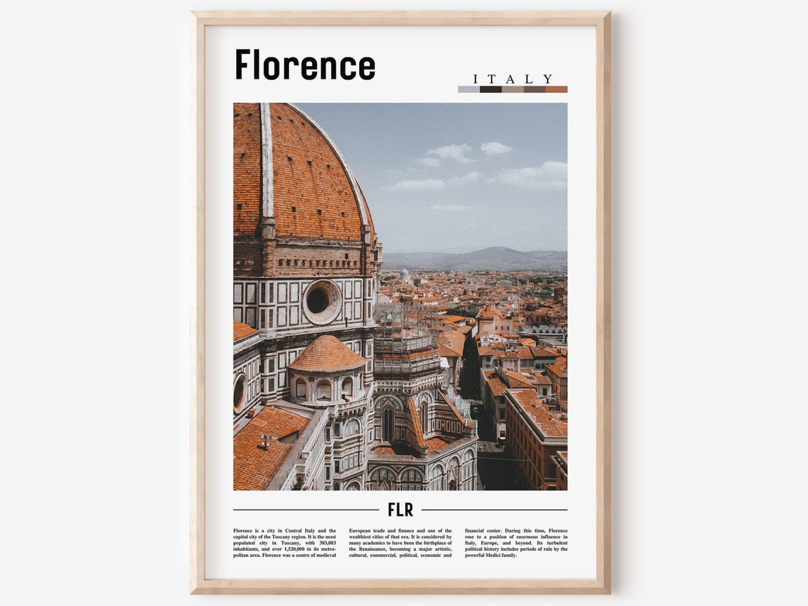 Florence Poster Florence Print Florence Wall Art Italy Photo Italy Poster Italy Print Italy Wall Art Minimal Travel Poster