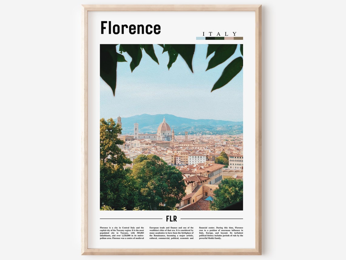 Florence Poster Florence Print Florence Wall Art Italy Photo Italy Poster Italy Print Italy Wall Art Minimal Travel Poster
