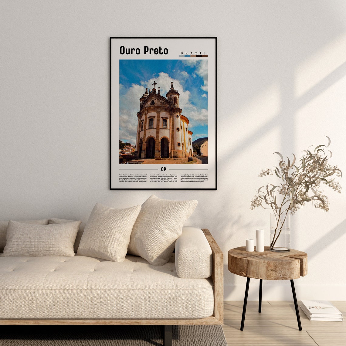 Ouro Preto Poster Ouro Preto Print Ouro Preto Wall Art South America Poster South America Print Travel Poster - Image 2