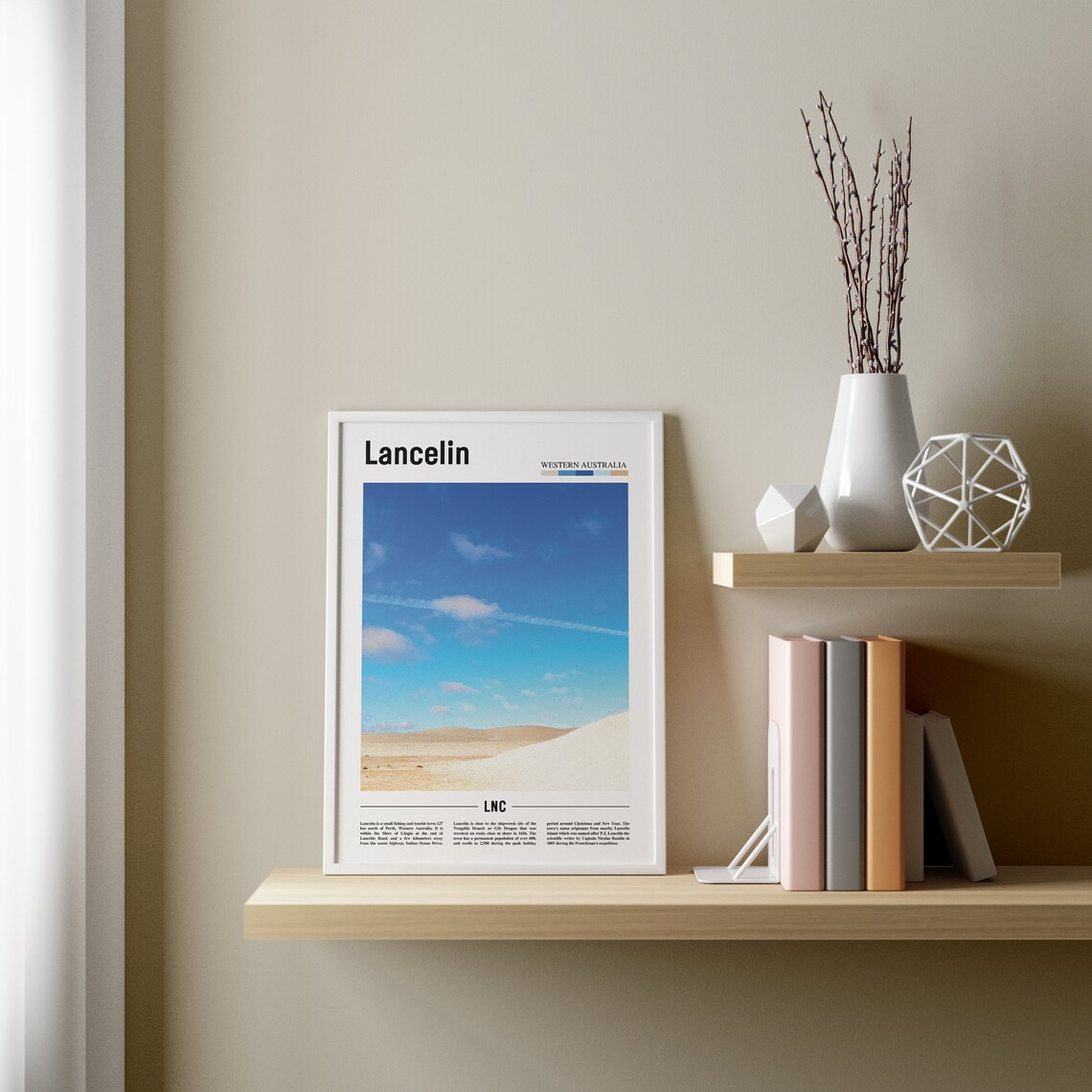 Lancelin Travel Poster, Colorful City Artwork - Image 3