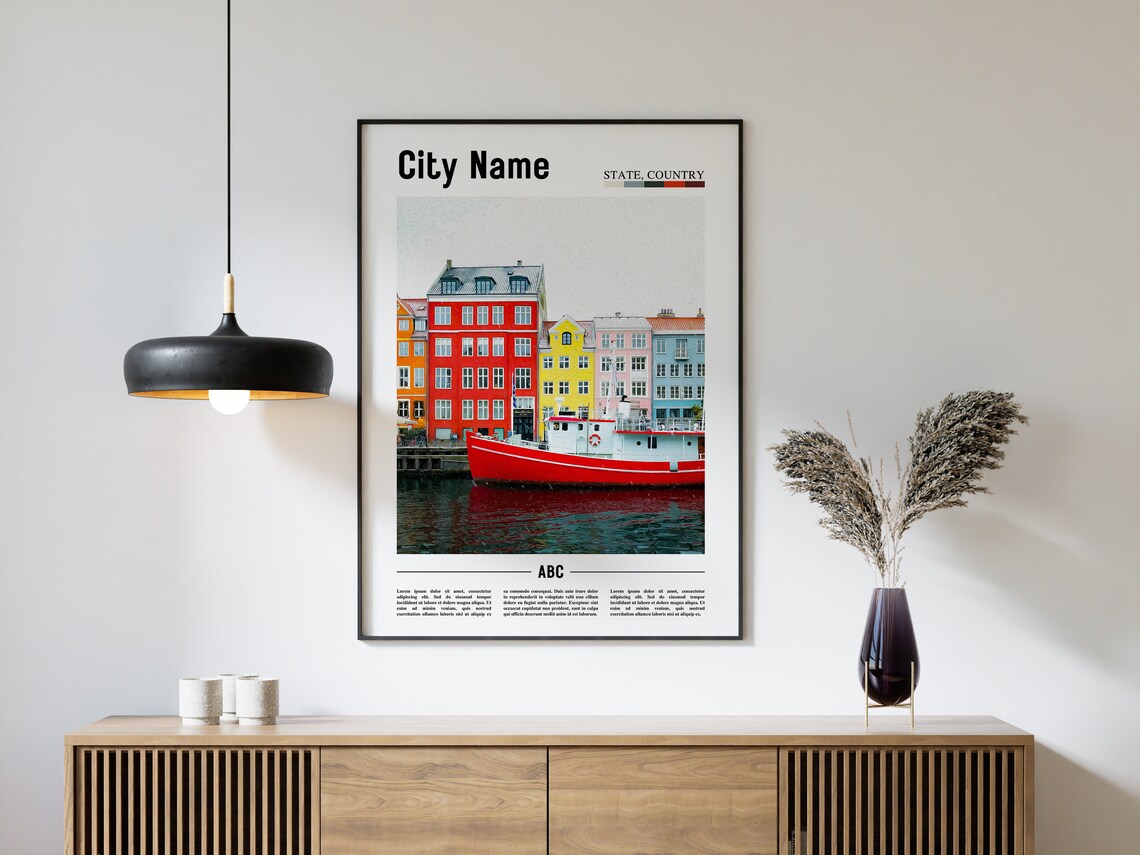 Custom City Travel Poster, Personalized Place - Image 3