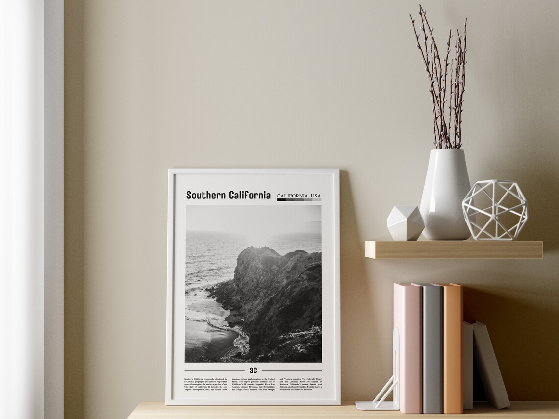 Southern California, Minimal Travel Poster - Image 3