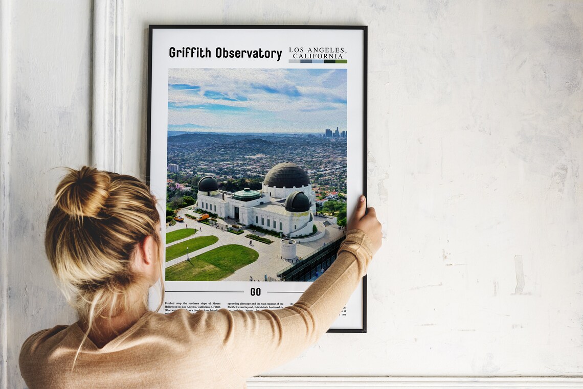 Griffith Observatory Minimal Travel Poster - Image 5