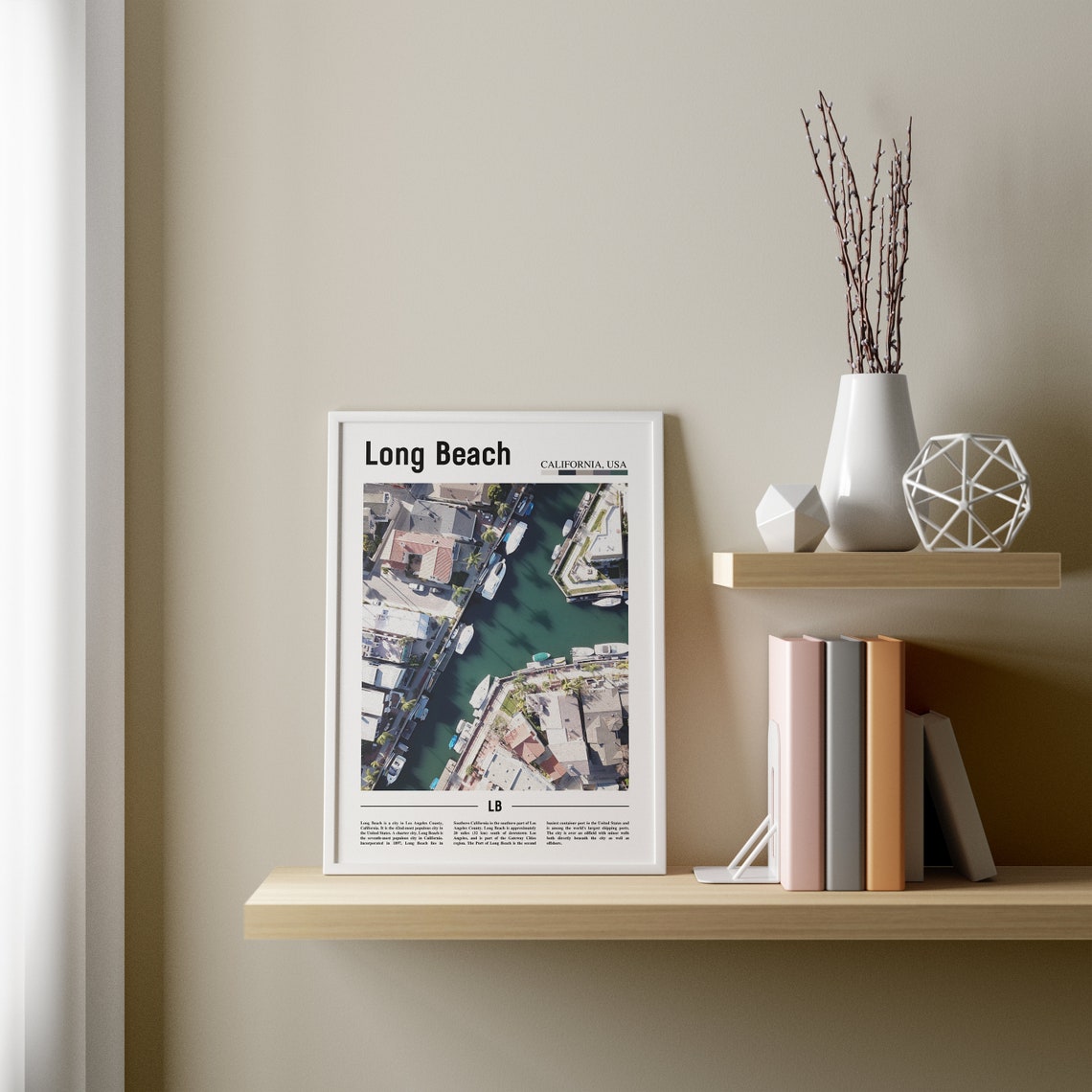 Long Beach Print Long Beach Poster Long Beach Wall Art United States Photo United States Poster United States Print Travel Poster - Image 2