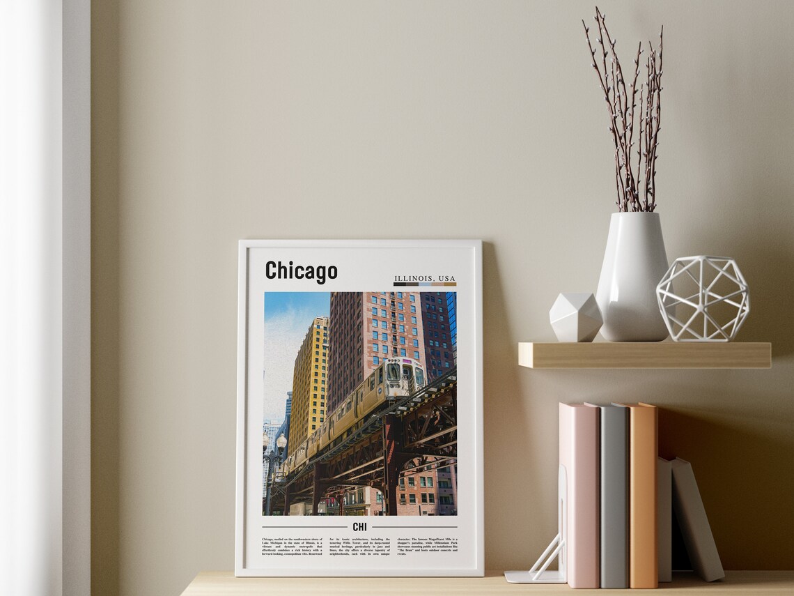 Chicago Travel Poster, United States Photo - Image 3