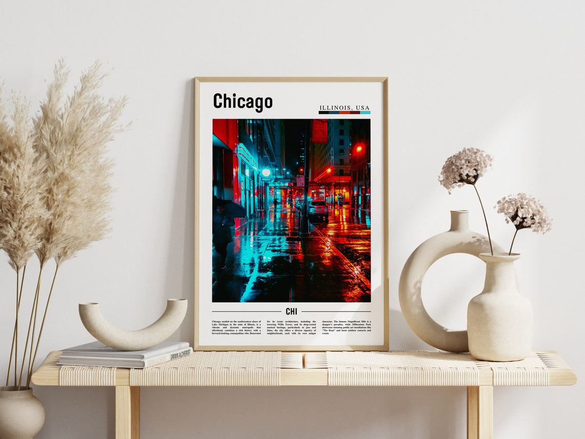 Chicago Print Chicago Poster Chicago Wall Art United States Photo United States Poster United States Print - Image 6
