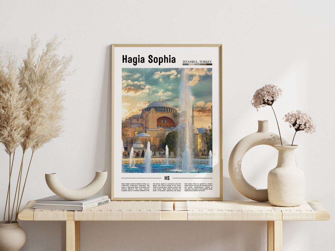 Hagia Sophia Poster Hagia Sophia Print Hagia Sophia Wall Art Europe Photo Europe Poster Europe Print Travel Poster - Image 6