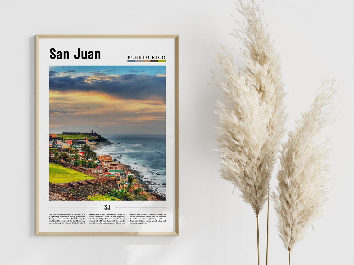 San Juan Travel Poster, Caribbean Photo - Image 4
