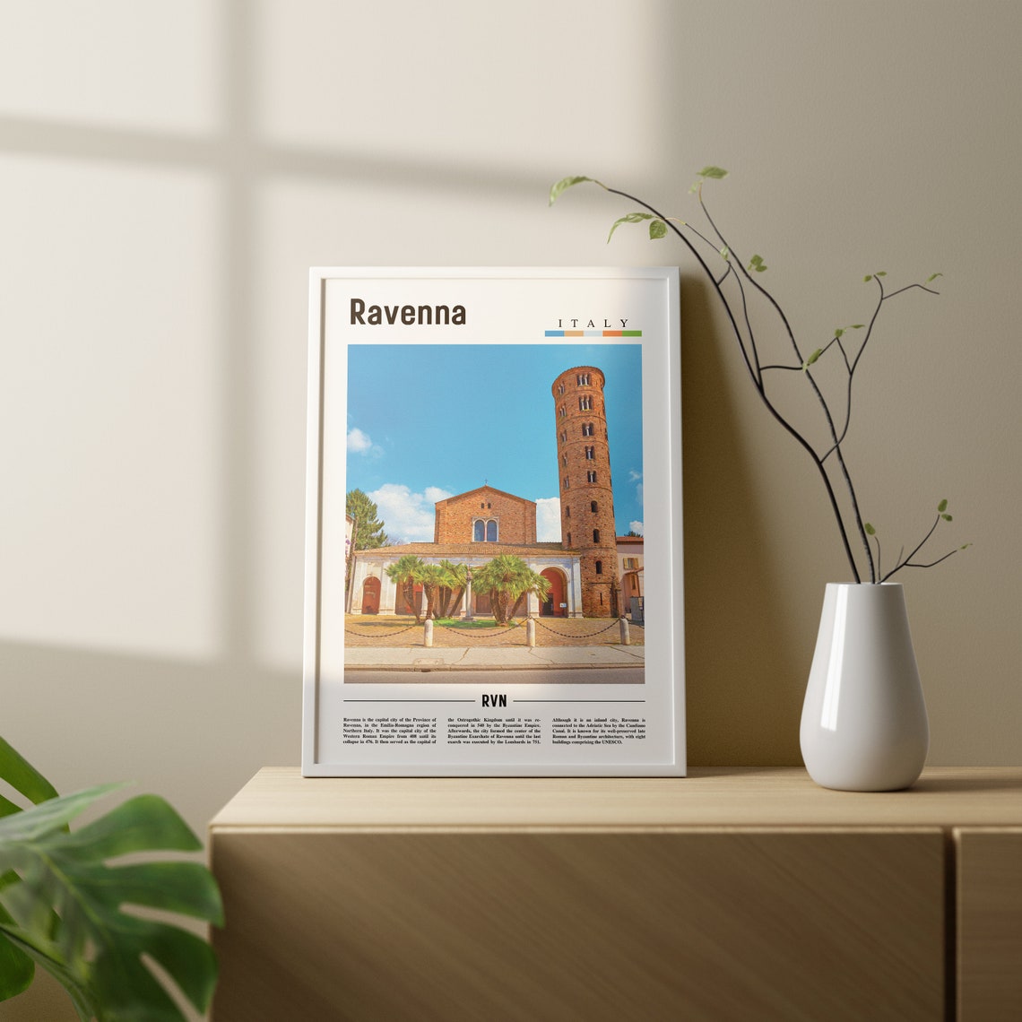 Ravenna, Italy Minimal Travel Poster - Image 2