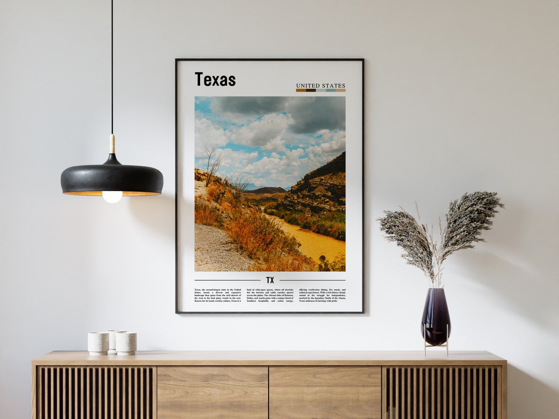 Texas Poster Texas Print Texas Wall Art Texas Photo United States Photo United States Poster United States Print - Image 4