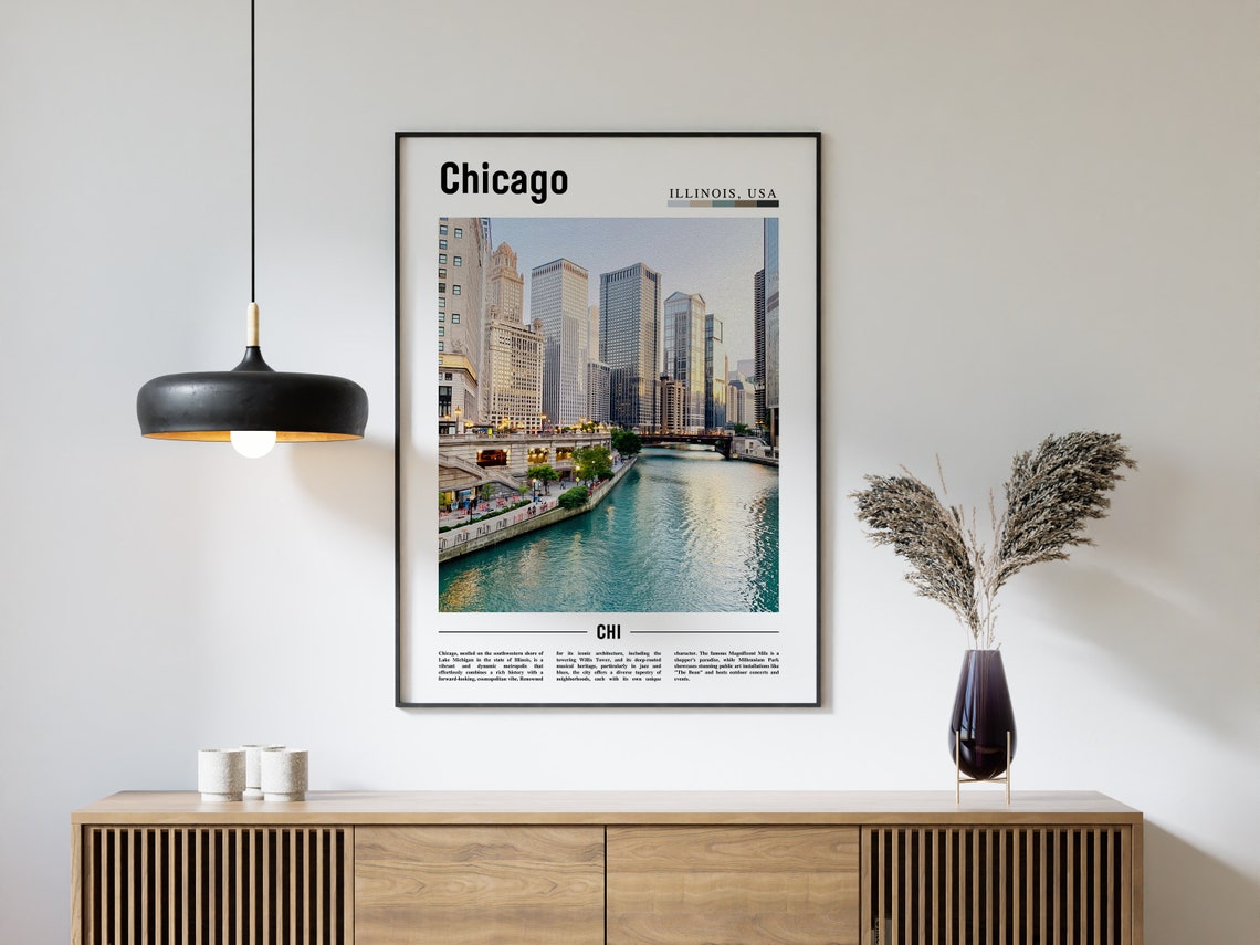 Chicago Print Chicago Poster Chicago Wall Art United States Photo United States Poster United States Print - Image 4