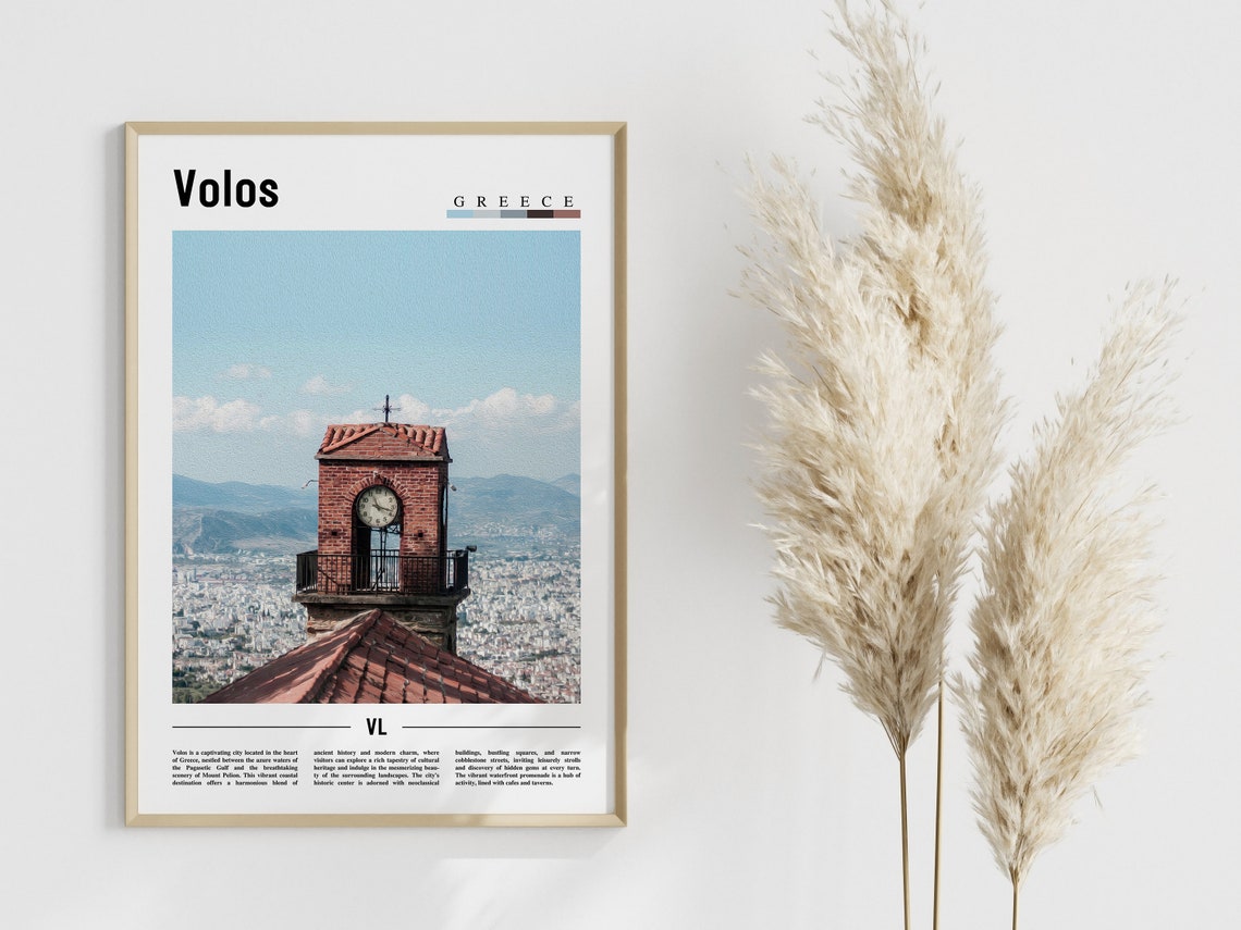 Volos Poster Volos Print Volos Wall Art Europe Photo Europe Poster Europe Print Travel Poster - Image 4