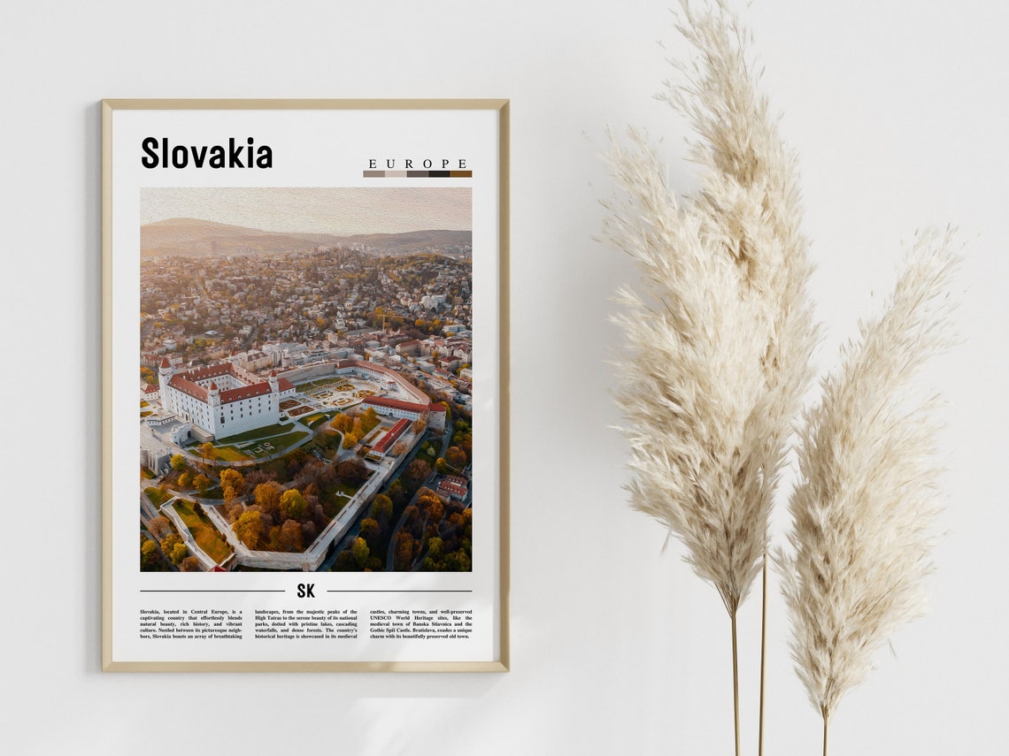 Slovakia Poster Slovakia Print Slovakia Wall Art Europe Photo Europe Poster Europe Print Travel Poster - Image 4