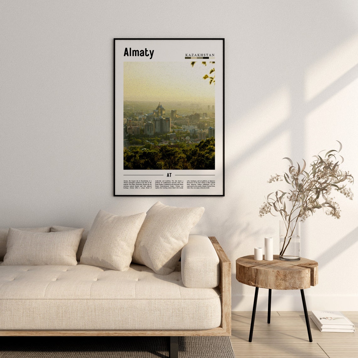 Almaty Poster Almaty Print Almaty Wall Art Asia Print Asia Poster Asia Photo Minimal Travel Poster - Image 2
