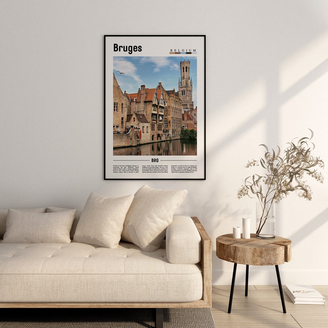 Bruges Poster Bruges Print Bruges Wall Art Europe Photo Europe Poster Europe Print Travel Poster - Image 2