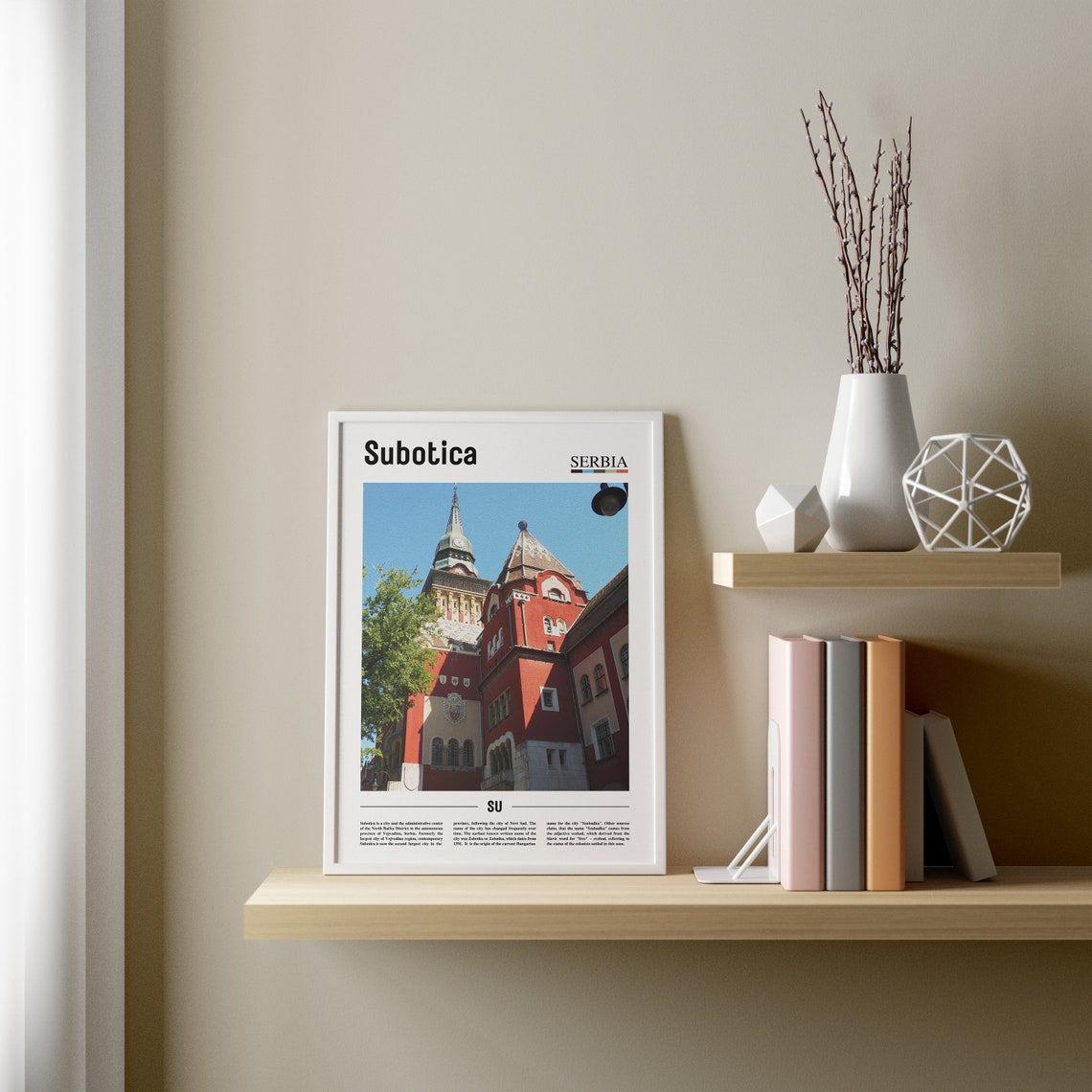 Subotica Print Subotica Poster Subotica Wall Art Oil Painting Poster Colorful City Print City Artwork Travel Artwork Travel Wall Art - Image 2