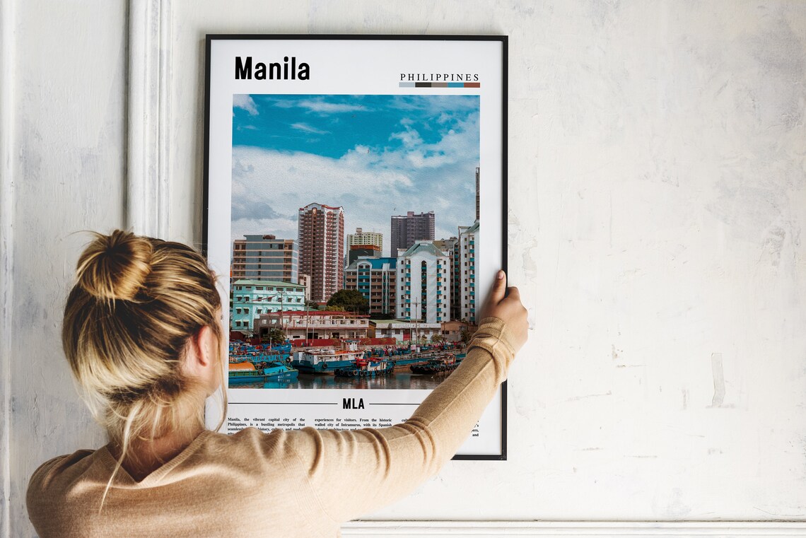 Manila Poster Manila Print Manila Wall Art Asia Print Asia Poster Asia Photo Minimal Travel Poster - Image 5