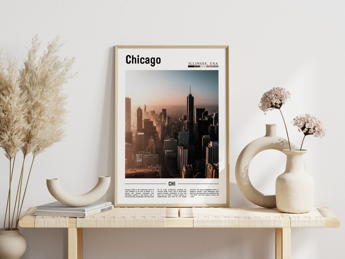 Chicago Print Chicago Poster Chicago Wall Art United States Photo United States Poster United States Print - Image 6