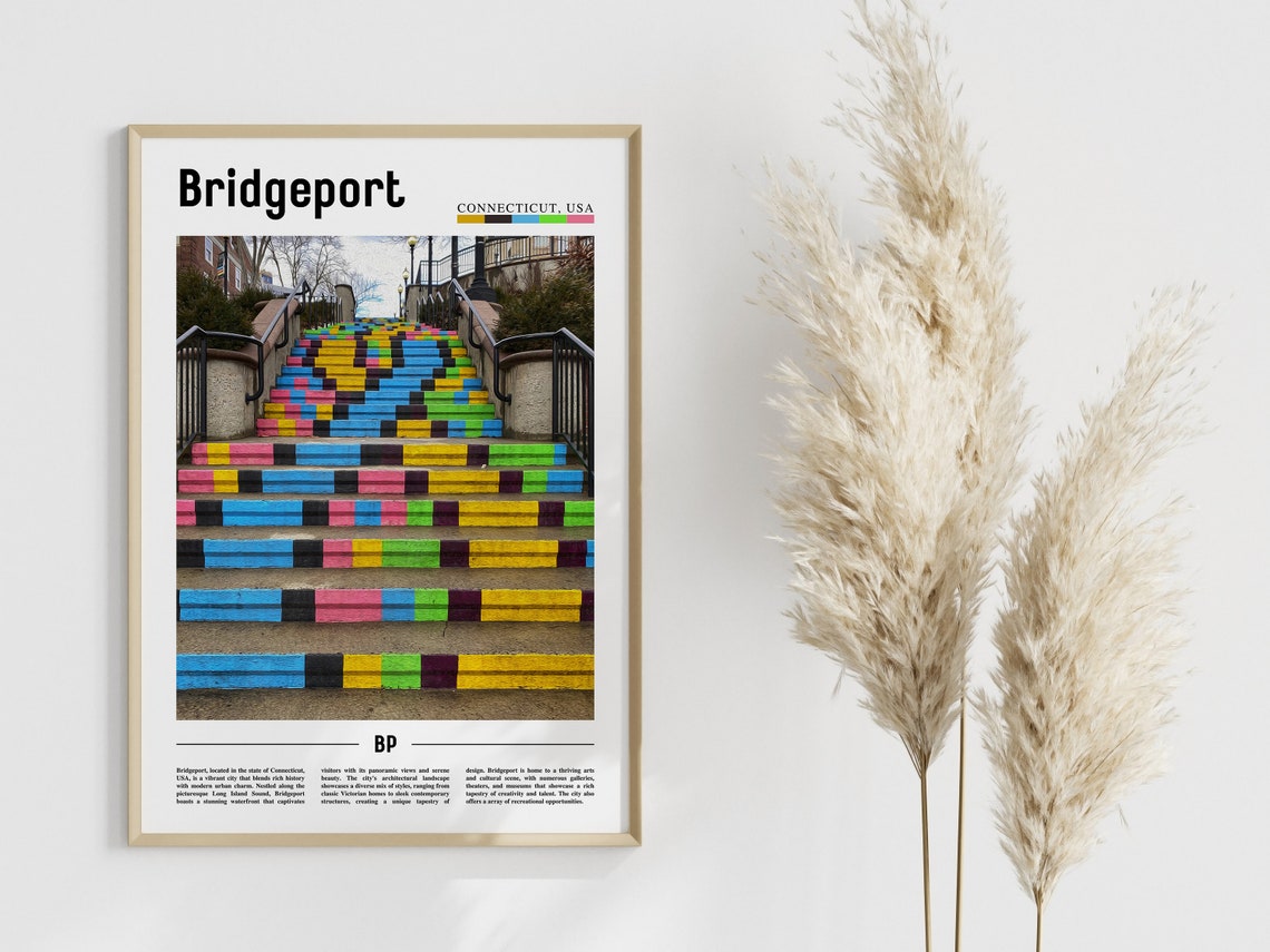 Bridgeport, United States Travel Poster - Image 4