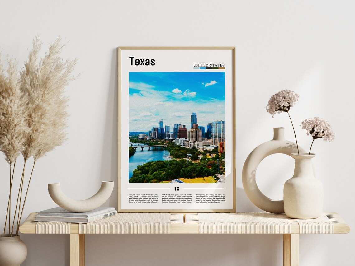 Texas Poster, United States Travel Poster - Image 6