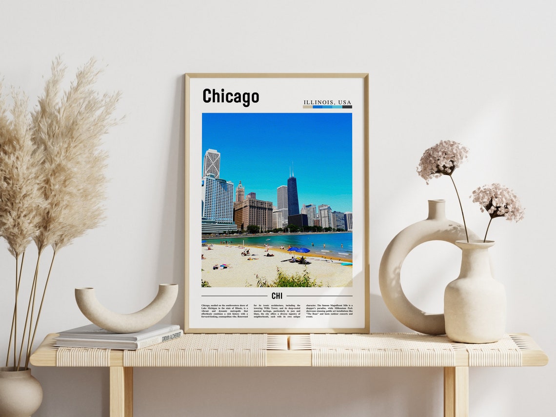 Chicago Print Chicago Poster Chicago Wall Art United States Photo United States Poster United States Print - Image 6