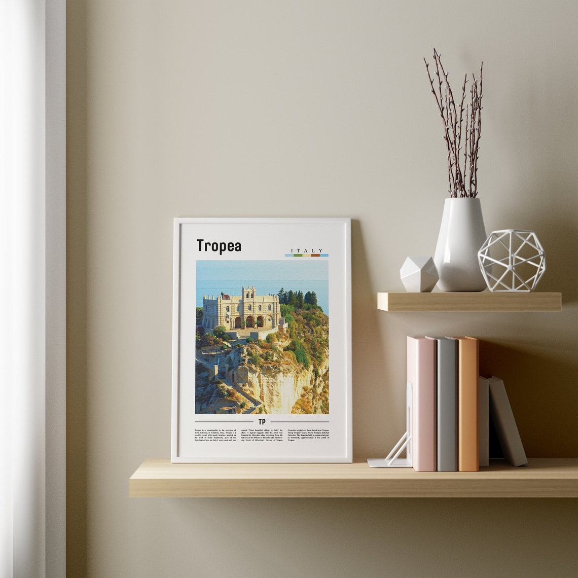 Tropea Print Tropea Poster Tropea Wall Art Italy Photo Italy Poster Italy Print Italy Wall Art Minimal Travel Poster - Image 3